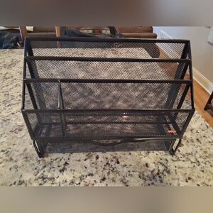 Rubbermaid Black Mesh File Organizer